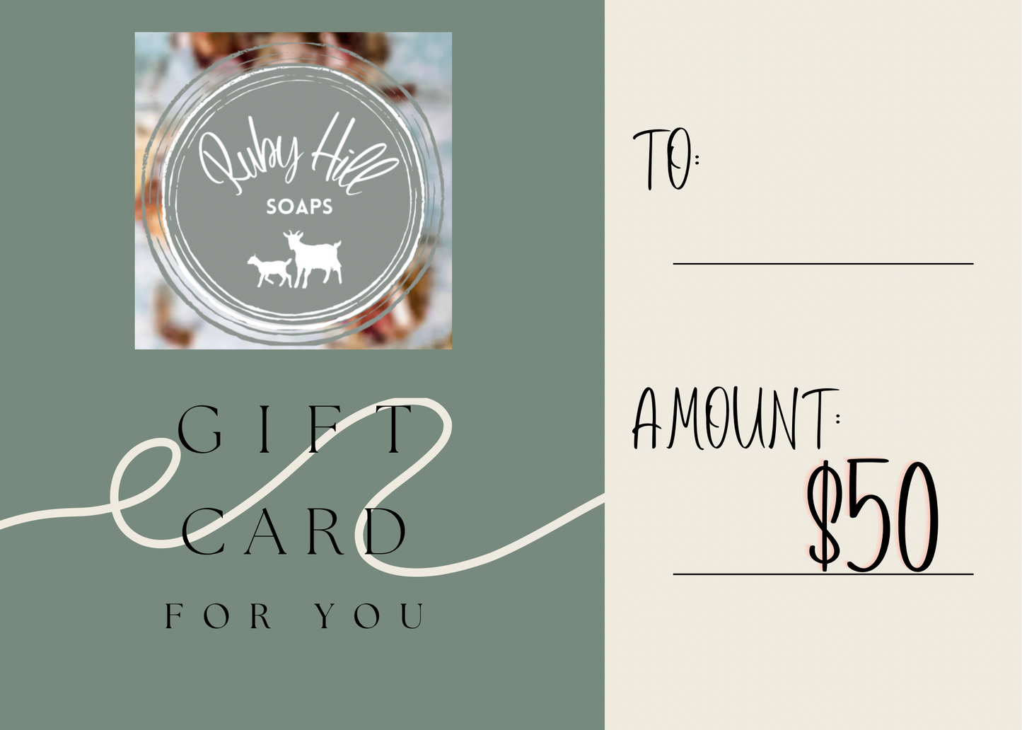 Ruby Hill Gift Card